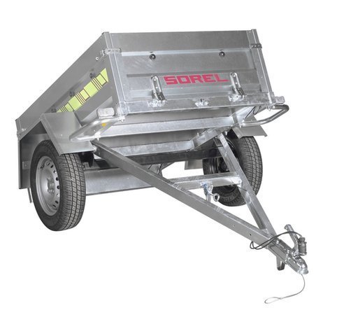 Remorque Sorel Rustik 150 VL – 500 kg plateau ridelles amovibles