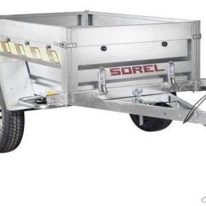 Remorque Sorel Rustik 170 VL – 500 kg plateau ridelles amovibles